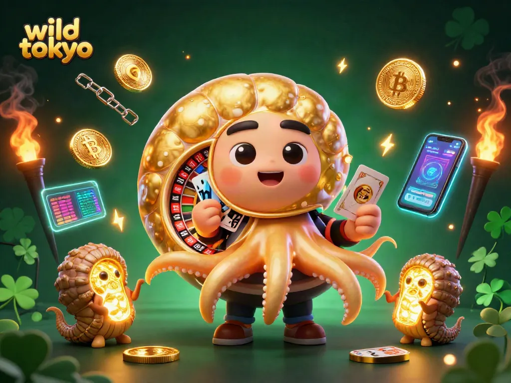 Experience thrilling gameplay at wild tokyo casino with vibrant characters and neon coins.