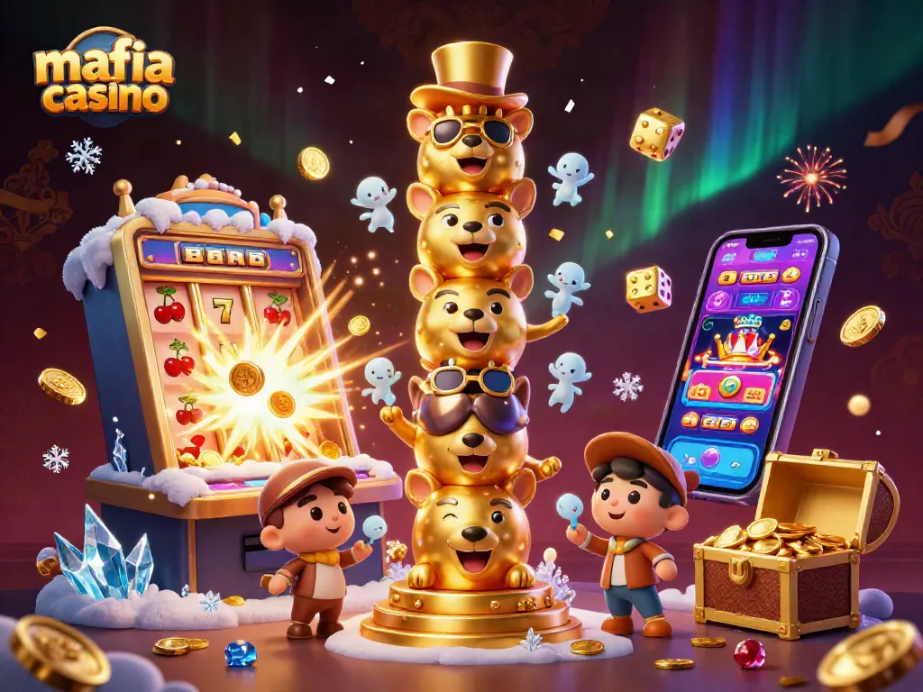 Spin to win at mafia casino with vibrant slot machine action and an energizing atmosphere.