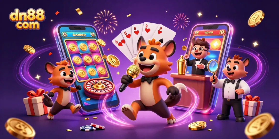 Experience thrilling games at dn88 com with hyena comedians, bartenders, and bouncers in a vibrant casino